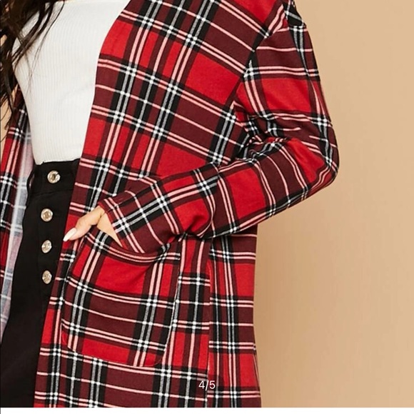 Long plaid sweater - Picture 5 of 5